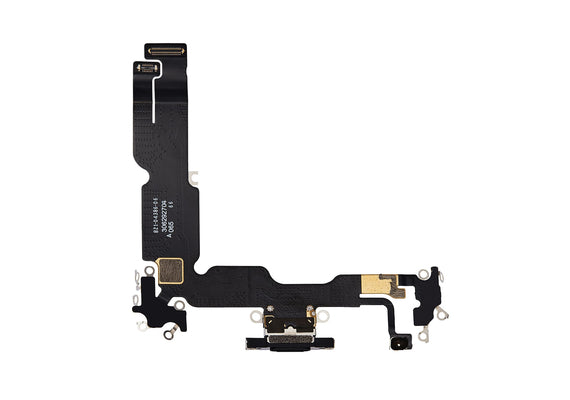 Charging Port for iPhone 15 Plus (Purple)-Black