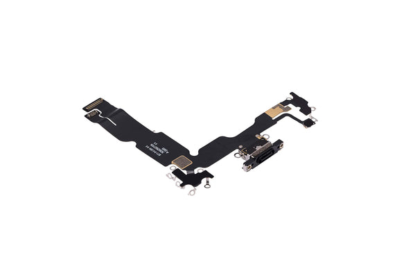 Charging Port for iPhone 15 Plus (Purple)-Black