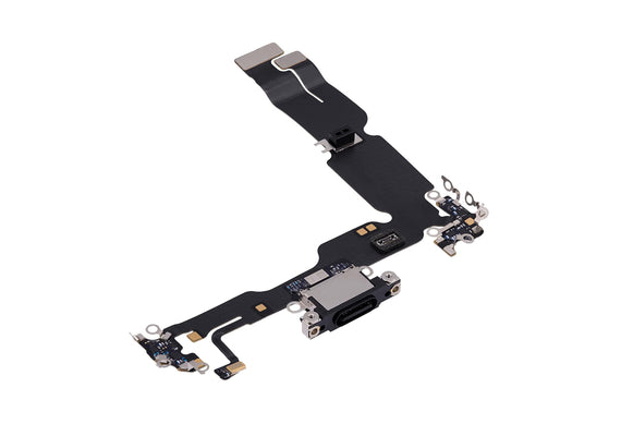 Charging Port for iPhone 15 Plus (Purple)-Black