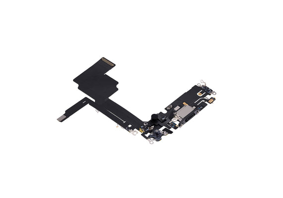 Charging Port for iPhone 15 Pro (Purple)-Black Titanium