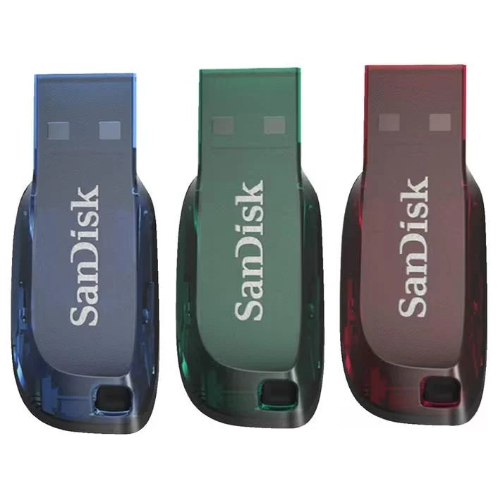 SanDisk Cruzer Blade 32GB USB Flash Drive – 3 Pack Dark Colours