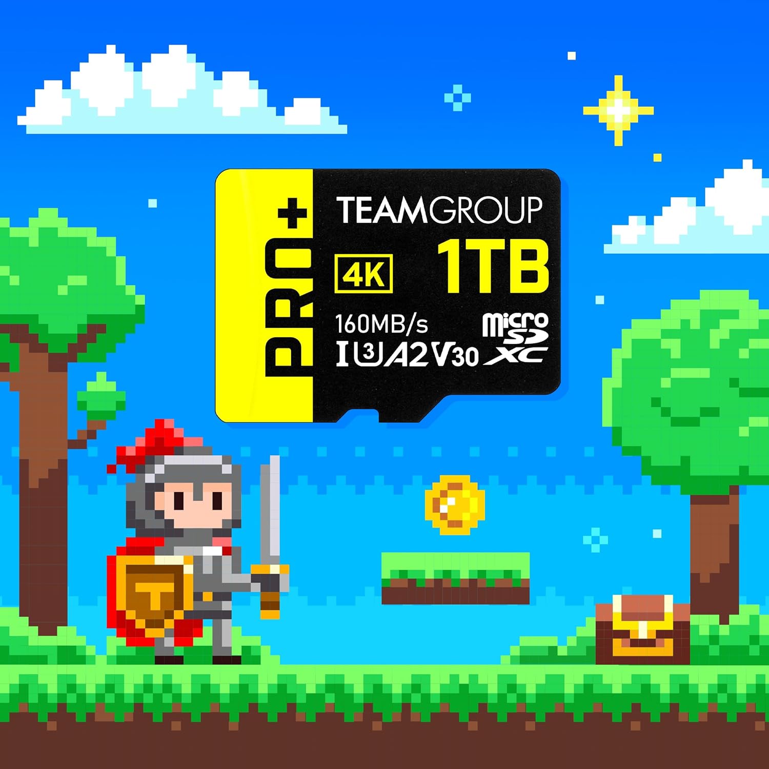 TEAMGROUP A2 Pro Plus Card 256GB Micro SDXC UHS-I U3 A2 V30, Read/Write up to 160/110 MB/s for Nintendo-Switch, Gaming Devices, Tablets, Smartphones, 4K Shooting, with Adapter TPPMSDX256GIA2V3003