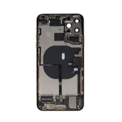 Rear Housing with Full Set Parts for iPhone 11 Pro Max-Matte Gold (Purple)