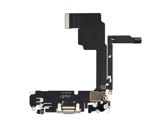 Charging Port for iPhone 15 Pro (Purple)-White Titanium