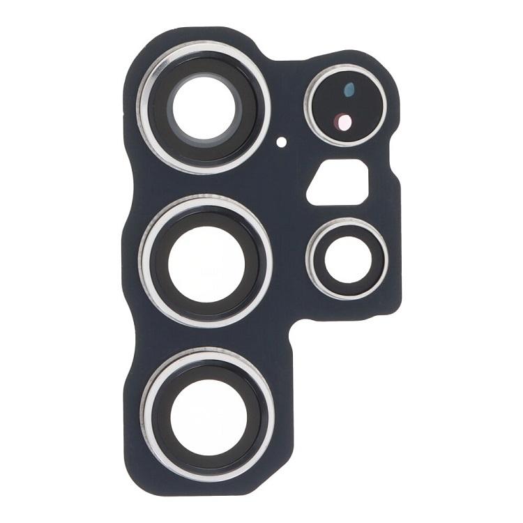 Rear Camera Lens with Bezel for Samsung Galaxy S24 Ultra-Titanium Gray