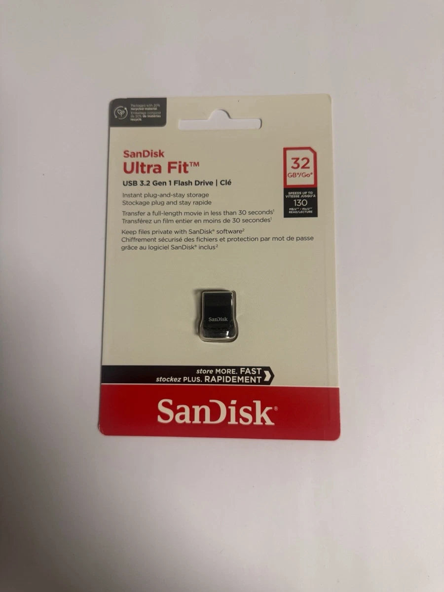 SanDisk Ultra Fit 32GB USB 3.2 Flash Drive – High-Speed Mini USB Storage