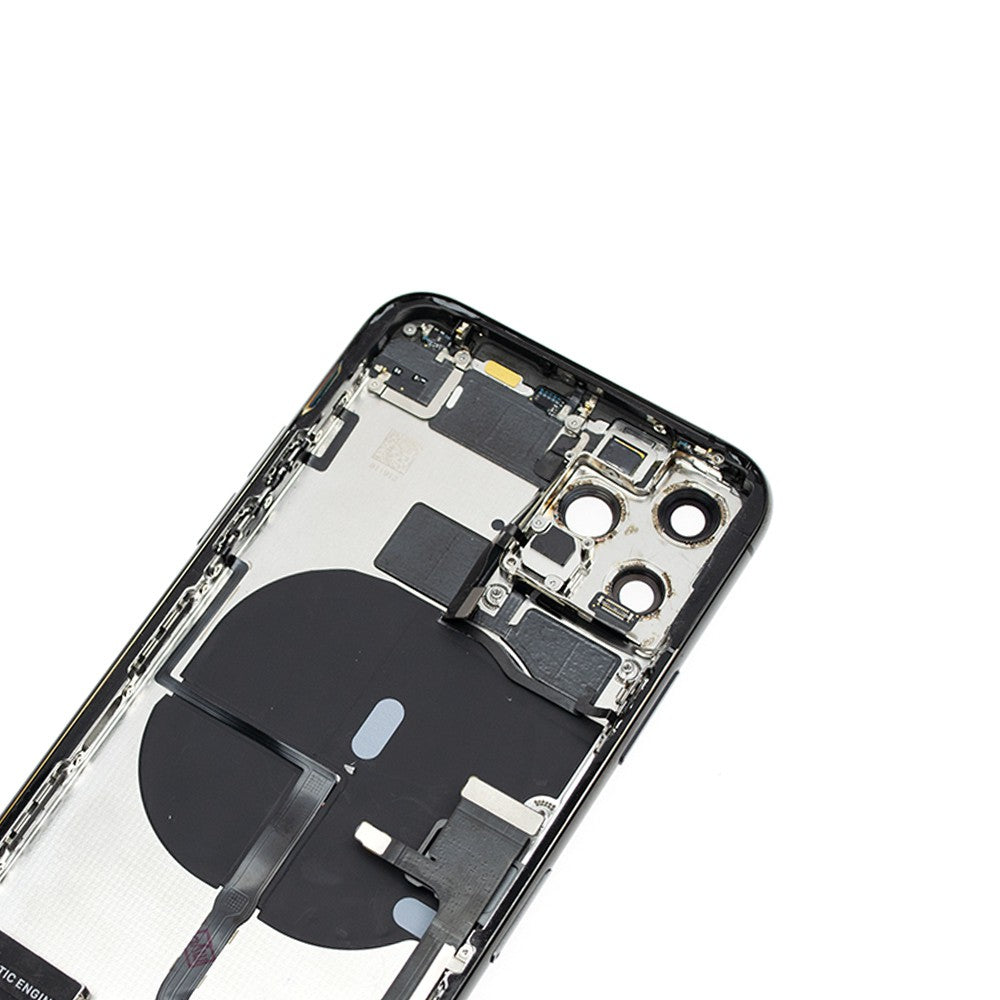 Rear Housing with Full Set Parts for iPhone 11 Pro-Matte Space Gray (Purple)