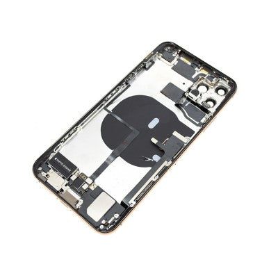 Rear Housing with Full Set Parts for iPhone 11 Pro Max-Matte Gold (Purple)