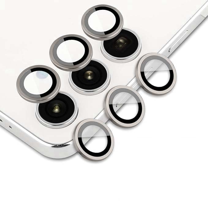 Rear Camera Lens Back Glass Cover for Samsung Galaxy S24 Plus S926B GH98-48902B (Gold)-Marble Grey
