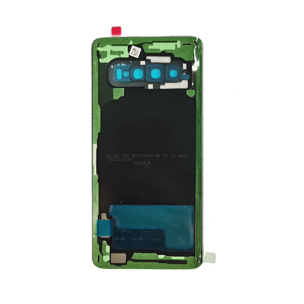 Red Rear Cover Glass For Samsung Galaxy S10 G973F-Black