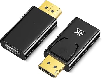 DisplayPort to HDMI Adapter – 4K HD DP Male to HDMI Female Converter for PC & Monitor