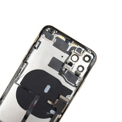 Rear Housing with Full Set Parts for iPhone 11 Pro Max-Matte Gold (Purple)
