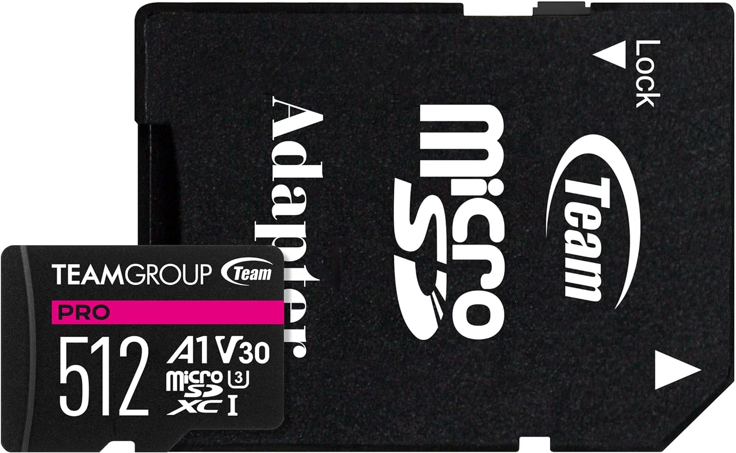 Team Group Pro 512GB/128GB PRO A1 U3 V30 MicroSDXC Memory Card