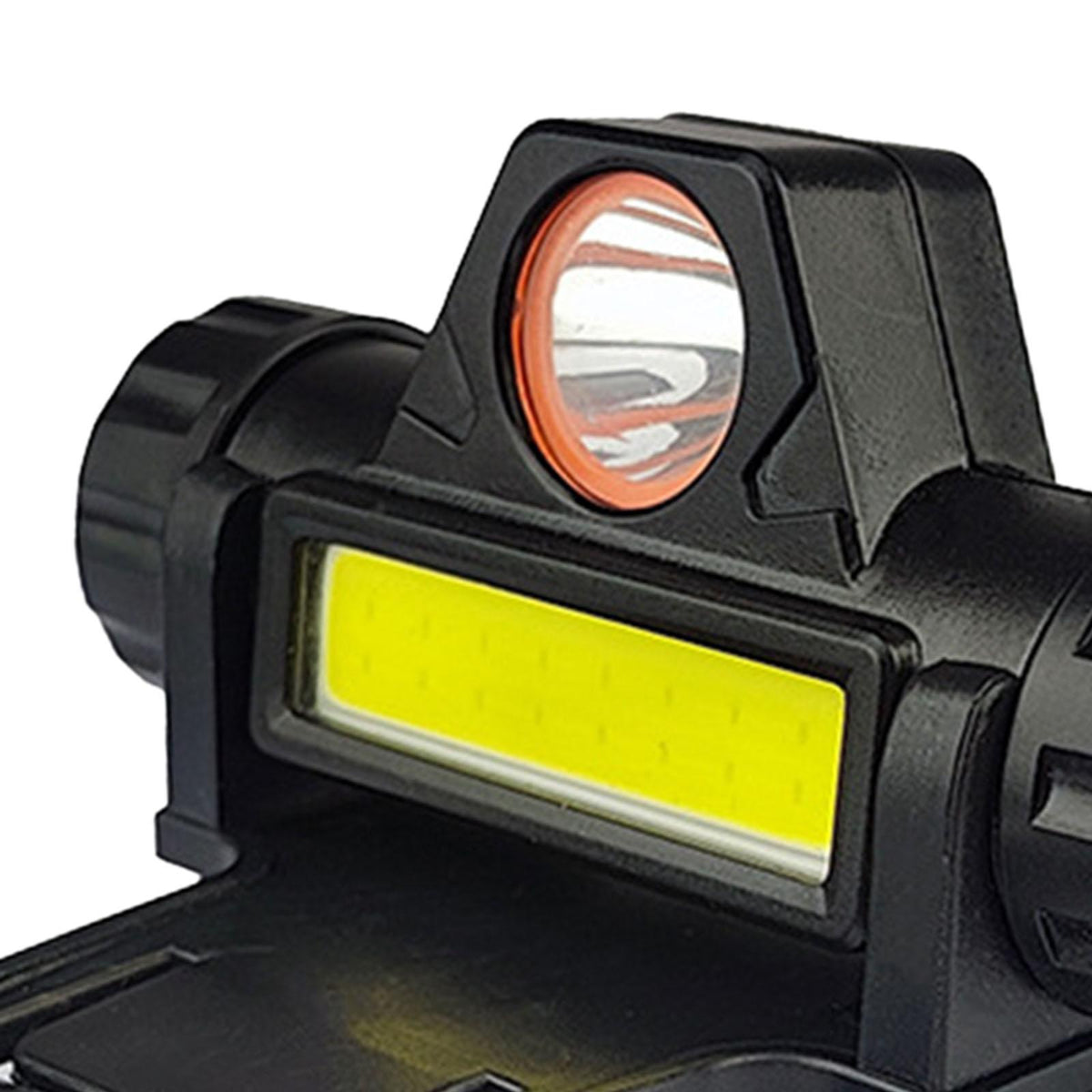 USB Rechargeable LED Headlamp – Dual Beam, 2-Level Dimming, Magnetic Attachment & 1200mAh Battery
