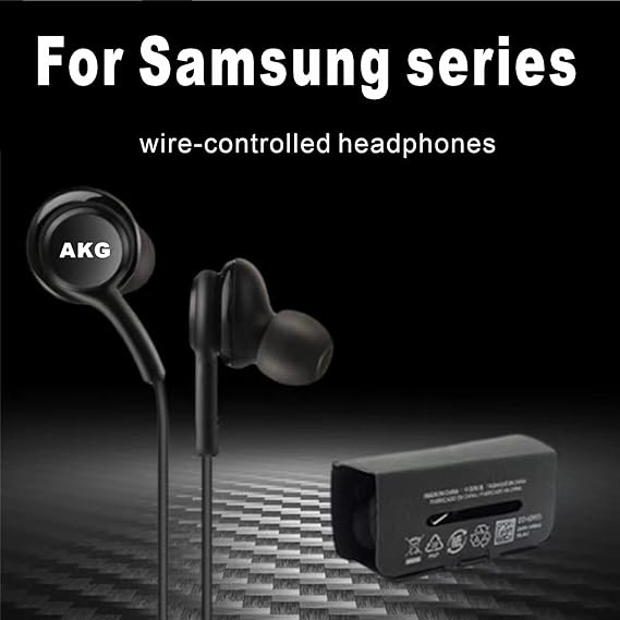 AKG EO-IG955 3.5mm Jack Corded Earphones Black for Samsung Galaxy S7 S8 S8+ Note8 S9
