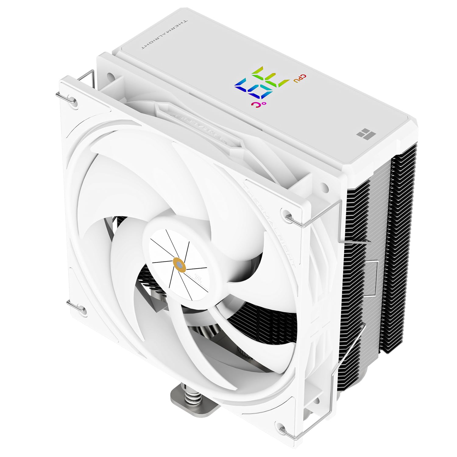Thermalright Assassin X 120 R Digital Black ARGB CPU Cooler – Digital Display | 120mm PWM Fan | Intel LGA1700 / AMD AM5 Compatible