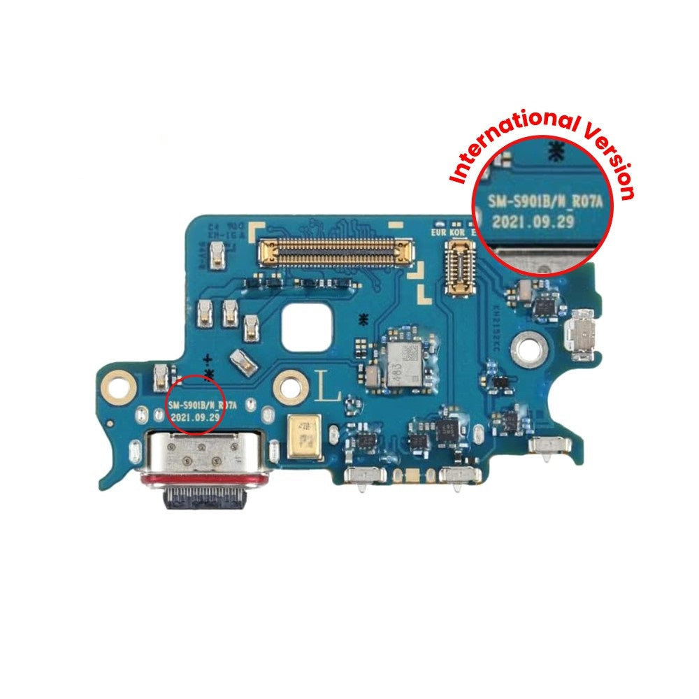 Charging Port / SIM Card Reader Board for Samsung Galaxy S22 S901B GH96-14789A (International Version) (Gold)