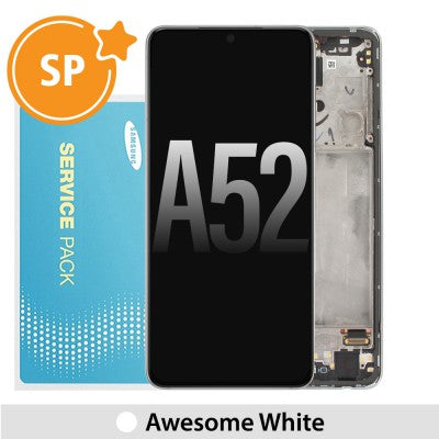 Tecguru-Samsung Galaxy A52 A525 / A526 OLED Screen Replacement GH82-25526A / GH82-25229A (Service Pack)-Awesome Black