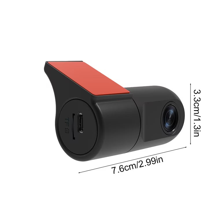 Wi-Fi 1080P Full HD Dash Cam – 360° Rotating Car Camera with Smartphone Connectivity
