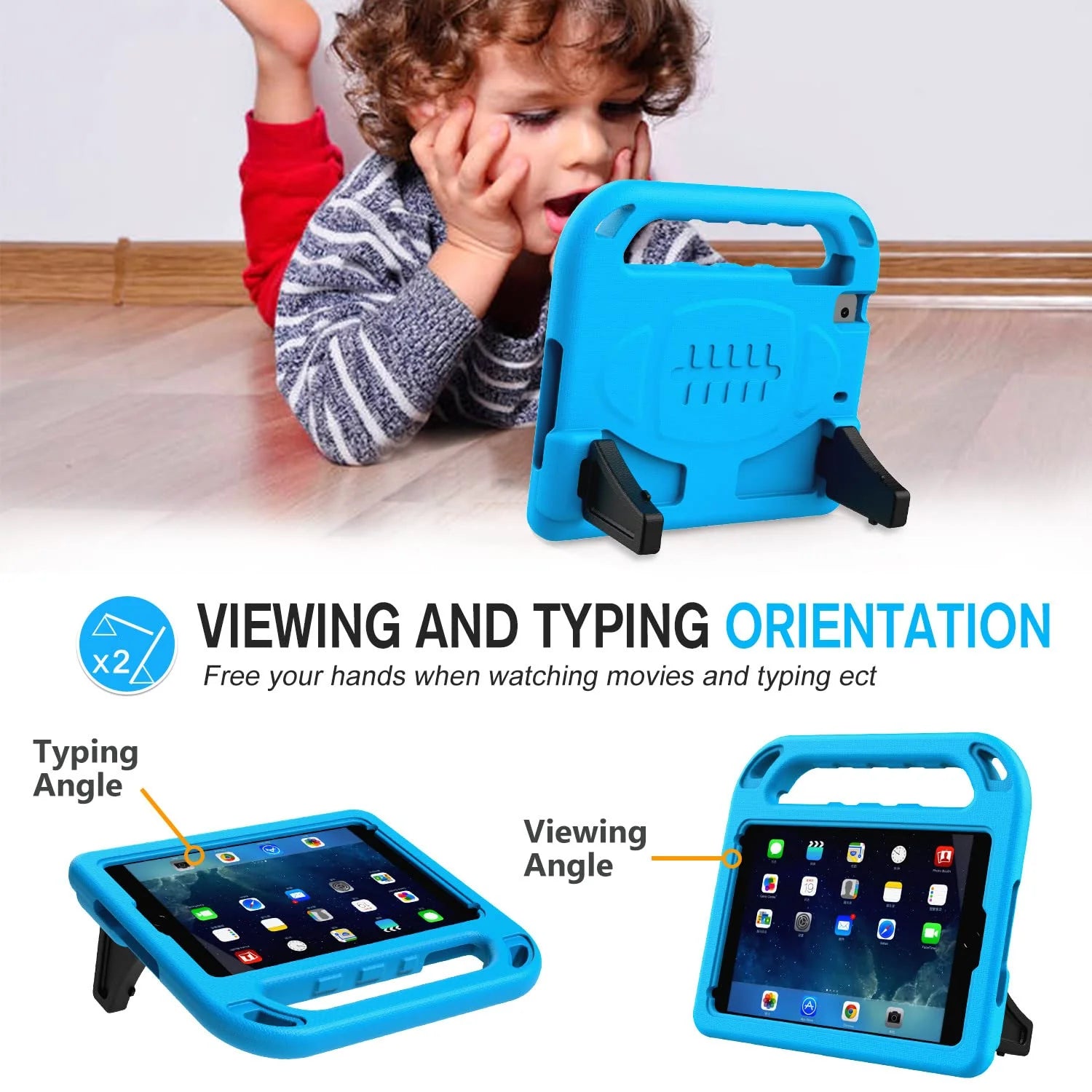 Cat Shockproof Kids Case For Ipad 10.2/10.5/9.7