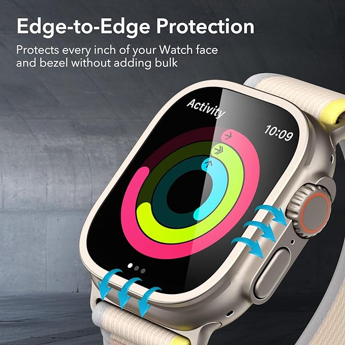 Pbuddy iwatch case Full Cover Screen Protector Smart Watch (2 pack Smart Watch Protector)