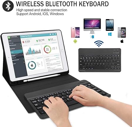 Bluetooth Keyboard Case Cases IPad 9.7″ – 10.1