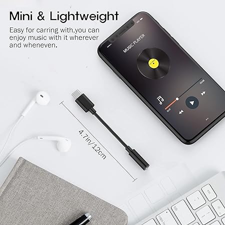 Genuine USB C To 3.5MM Headphone Jack Adapter Aluminum Type C To Audio Aux Stereo Cable Adapter