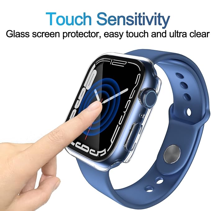 Pbuddy iwatch case Full Cover Screen Protector Smart Watch (2 pack Smart Watch Protector)