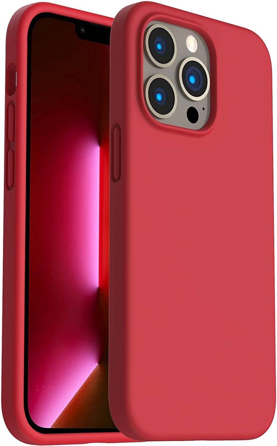 Silicone Case for iPhone 13 Series , Silky-Soft Touch Full-Body Protective Phone Case, Shockproof Cover