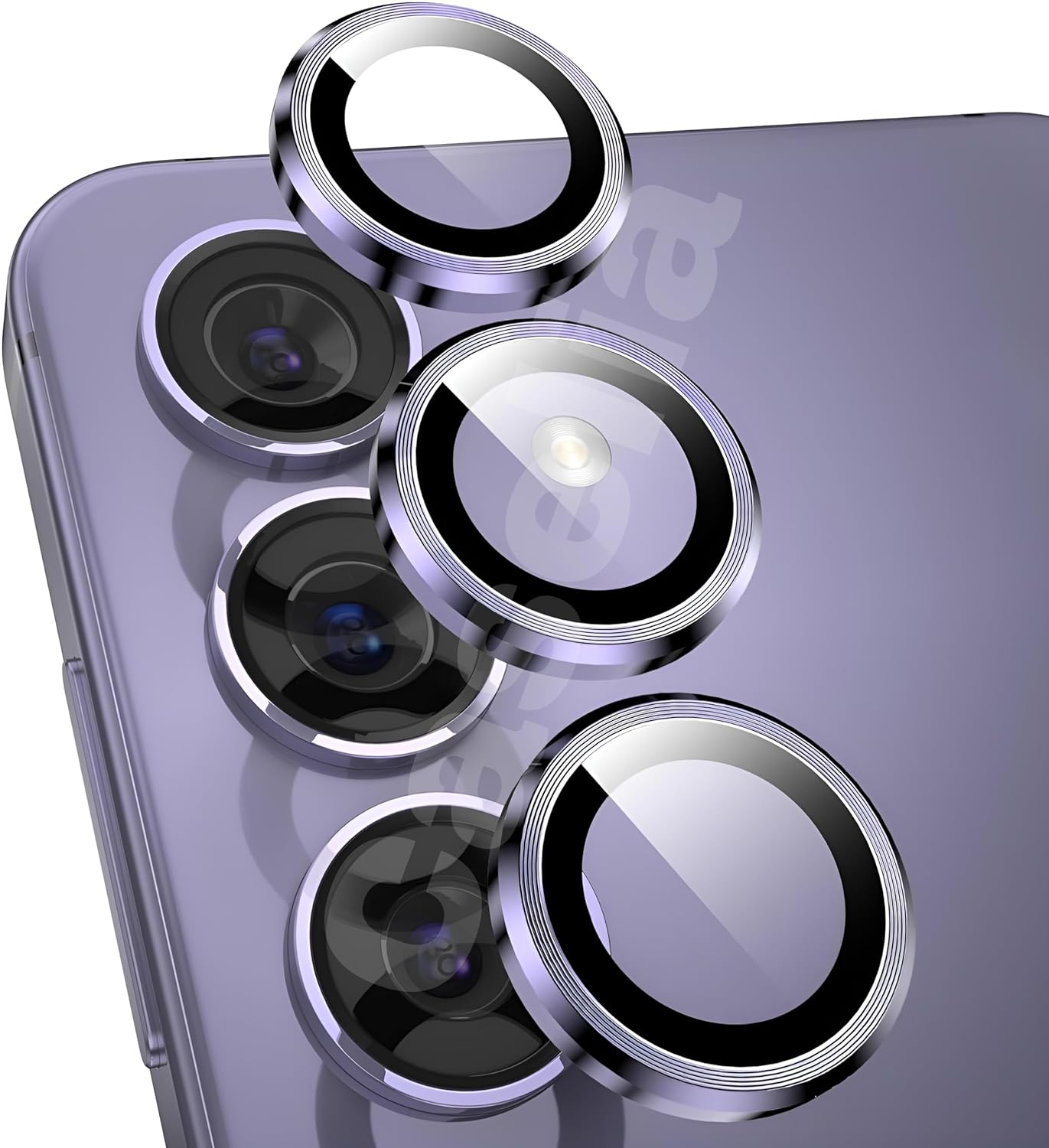 Rear Camera Lens Back Glass Cover for Samsung Galaxy S24 Plus S926B GH98-48902C (Gold)-Cobalt Violet