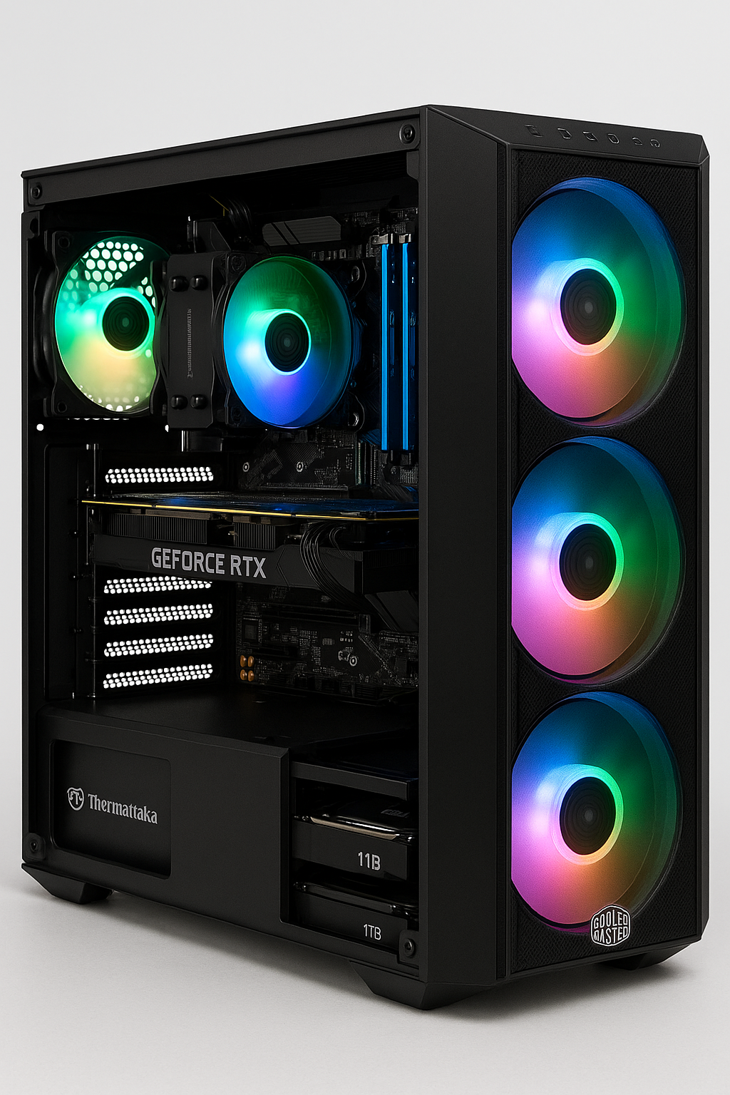 Custom Gaming PC – Intel i9 14th Gen | RTX 5060 Ti 16GB | 32GB DDR5 | 1TB NVMe + 1TB HDD | RGB Setup