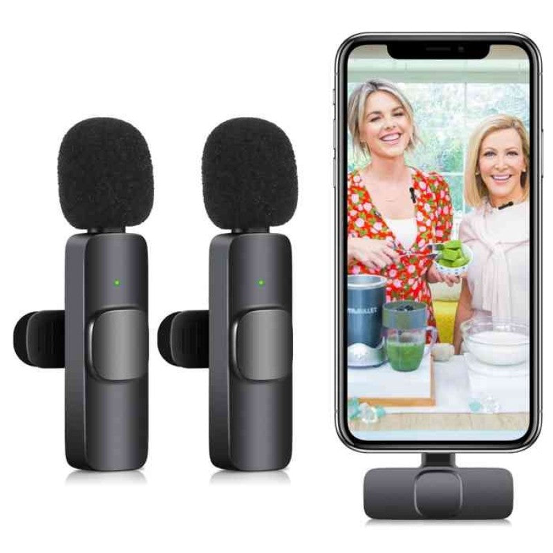 Twin Pack Lavalier TikTok YouTube video recoding Mic K11