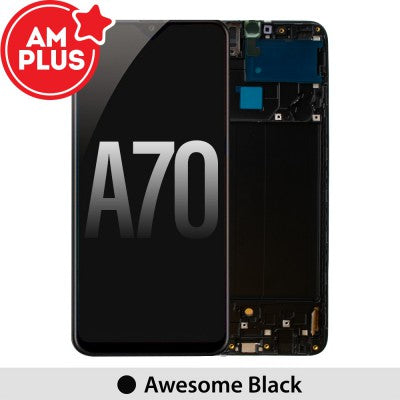 Tecguru-Samsung Galaxy A70 A705F OLED Screen Replacement Digitizer GH82-19747A/19787A (Service Pack)-Black
