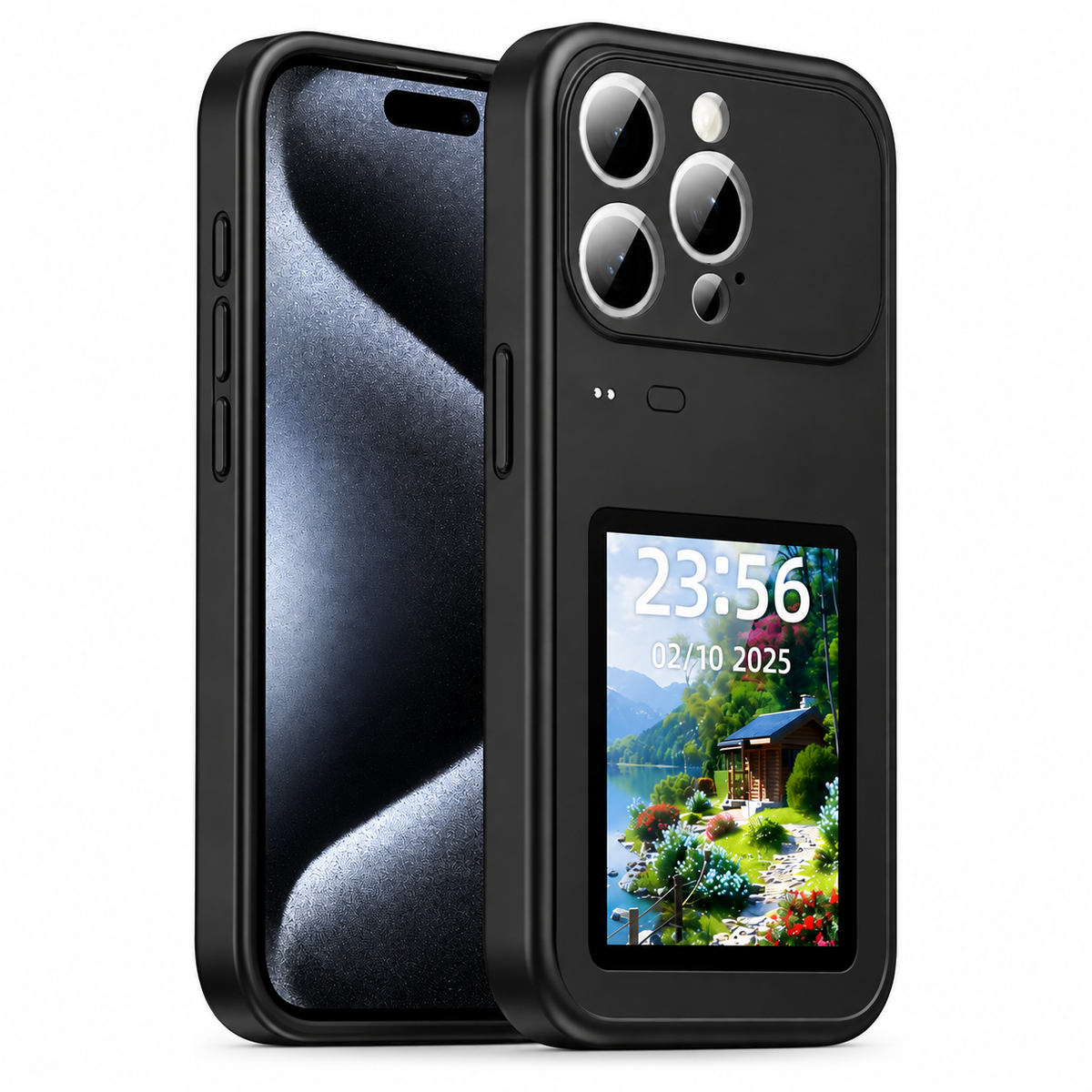 Bluetooth Smart Display iPhone Case for iPhone 18 Pro – AI Screen Projection Multifunctional Phone Smart Case