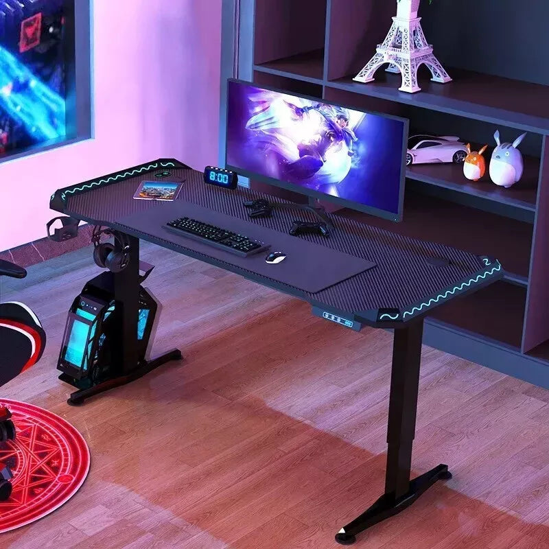 Advwin Electric Height Adjustable Gaming Standing Desk with RGB Lighting