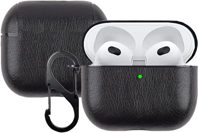 AirPods 3 Case Cover Leather Case Cover For AirPods 3  PU Leather Portable Protective Shockproof Cover For Apple AirPods 3