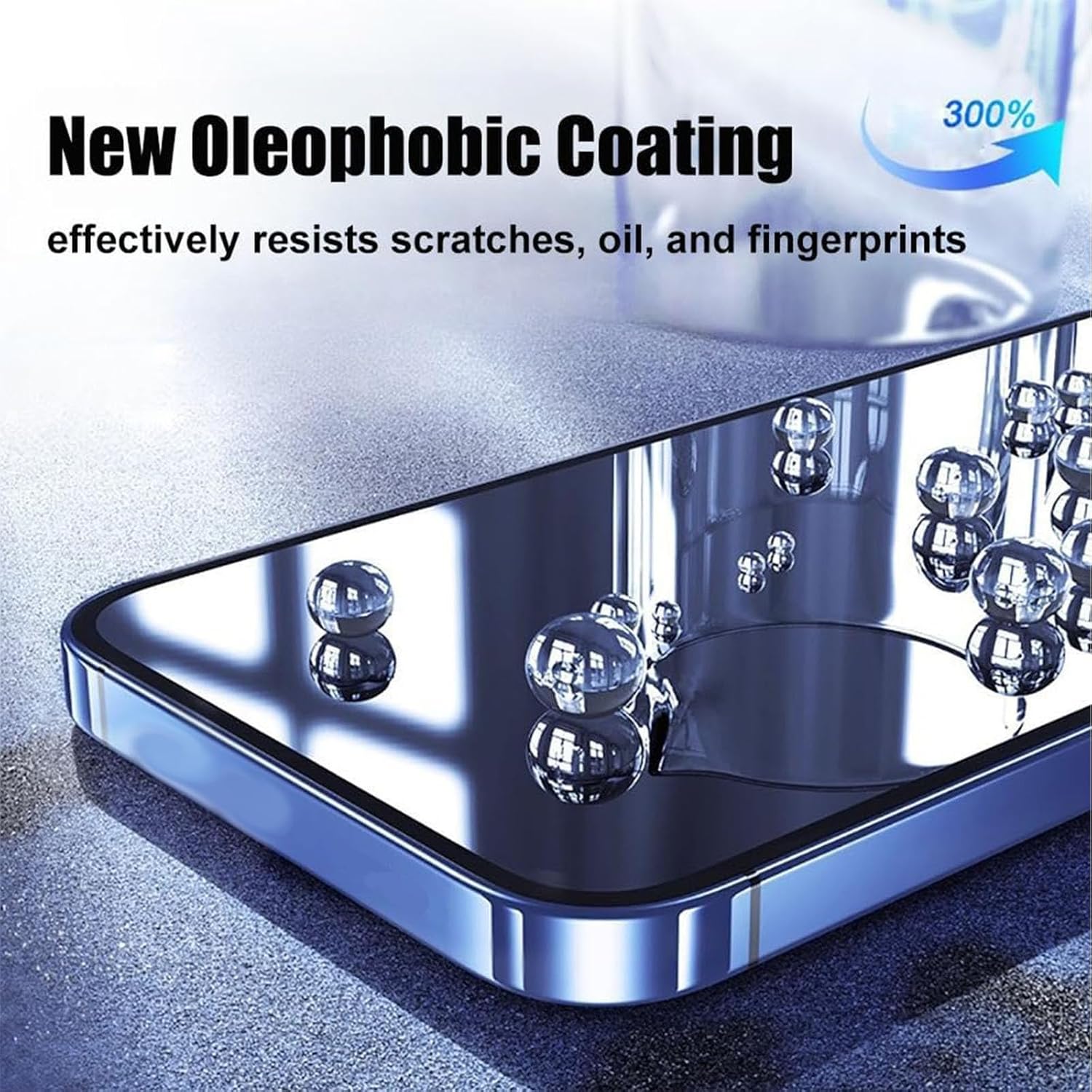 Tempered Glass Screen Protector with Easy Auto-Align Install Kit for iPhone 16 Pro Max