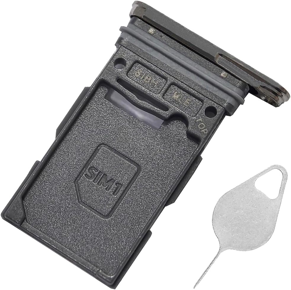 Single SIM Card Tray With Waterproof Ring for Samsung Galaxy S24 Ultra-Titanium Black