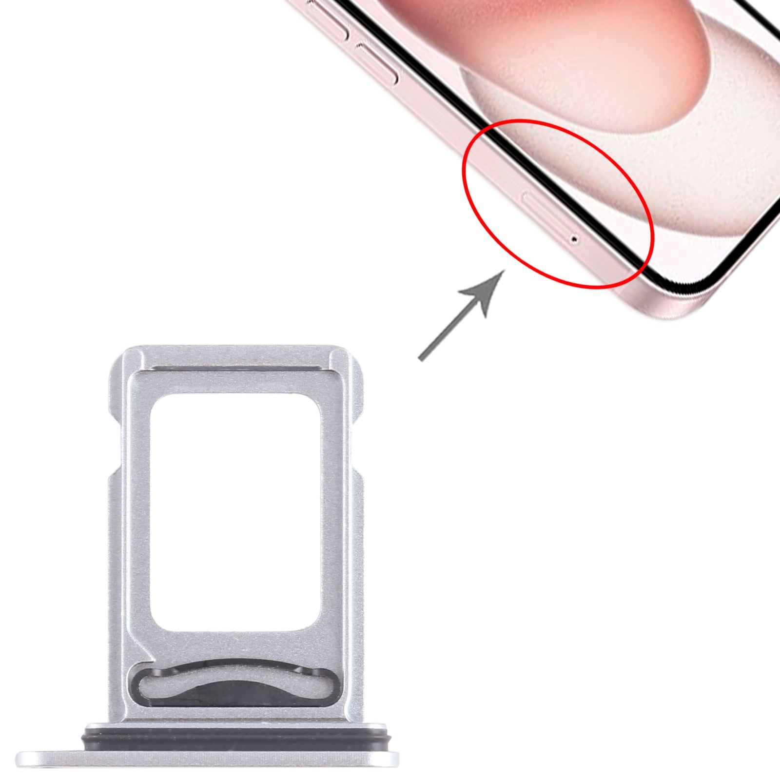 Single SIM Card Tray for iPhone 15 / 15 Plus-Blue