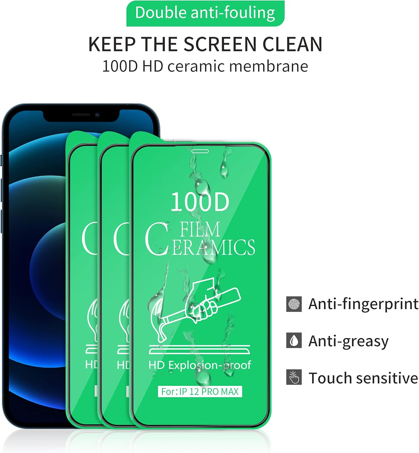 Ceramic Film Screen Protector Explosion Proof Shatter Clear Gloss Film