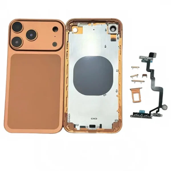 iPhone 11 to iPhone 17 Pro Style Conversion Housing Back Cover – Orange