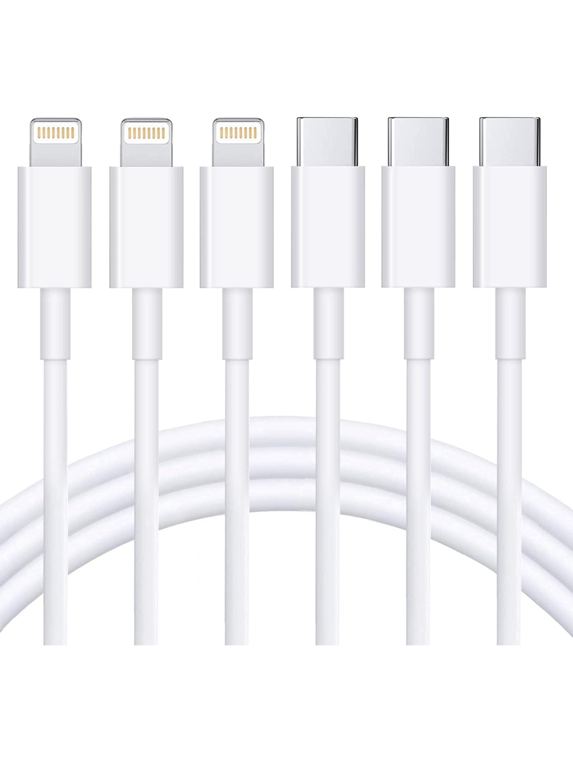 Pbuddy USB C to Lightning Cable 3Pack 3.3 FT [Apple MFi Certified] iPhone Fast Charger Cable USB-C Power Delivery Charging Cord Compatible with iPhone 14/13/12/11/XS/Max/XR/X/8/iPad, White