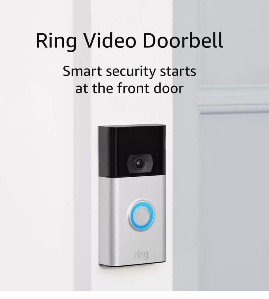 Ring Video Doorbell 1080p HD Video - Satin Nickel