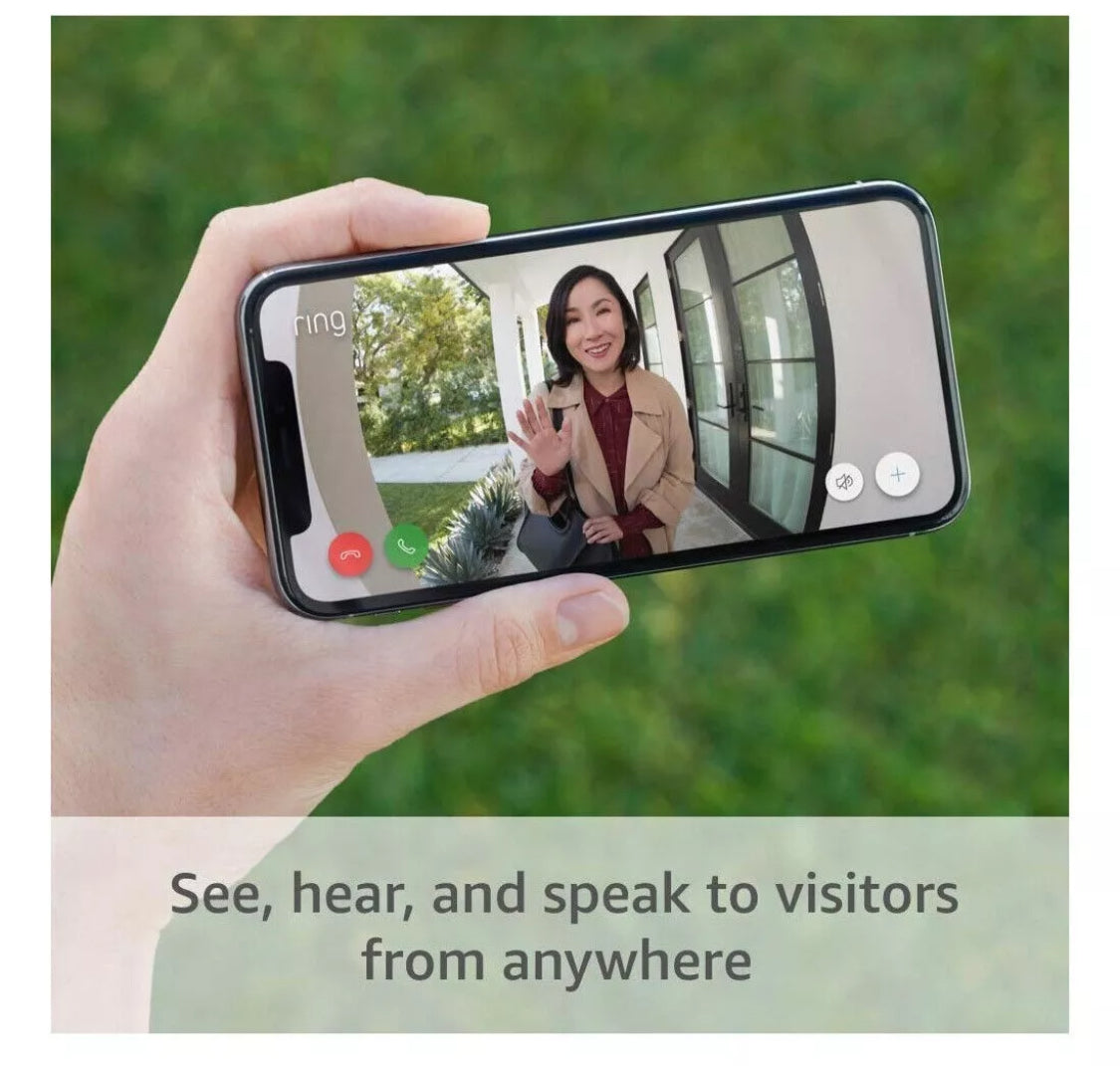 Ring Video Doorbell 1080p HD Video - Satin Nickel