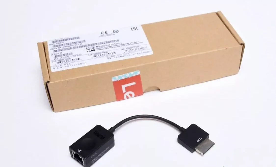 Genuine Lenovo ThinkPad OneLink+ to RJ45 Adapter Black 4X90K06975 00JT801