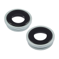 Rear Camera Lens With Bracket for iPhone 15 / 15 Plus-Green (Purple)