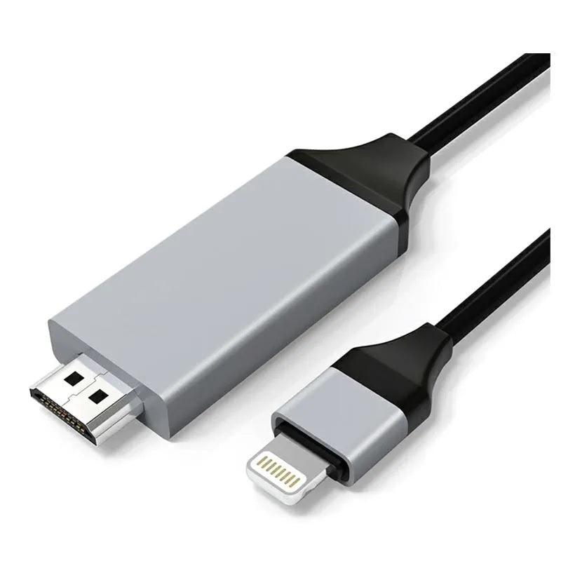 Lightning to HDMI Cable 2m – Full HD 1080P TV AV Adapter for iPhone & iPad