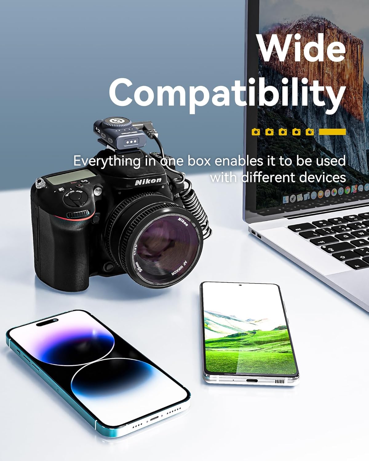 Hollyland Lark M2 Wireless Microphone for iPhone, All in One(2TX+3RX), 1000ft Los Range, Hi-Fi Audio, Noise Cancellation, 40H Duration, for Vlogging