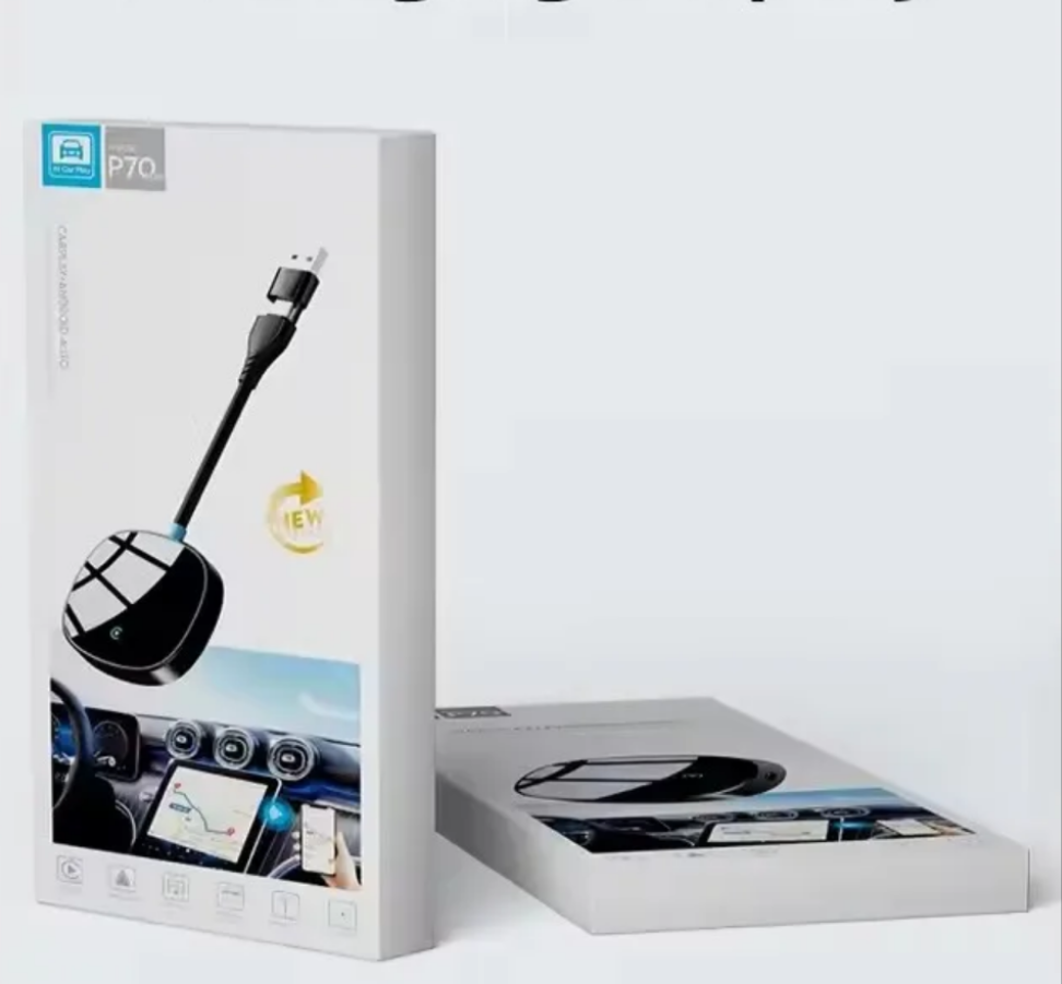 Carplay / Android Auto Adapter OEM ODM Wireless Car Play Ai Box Portable 2 in 1 Dongle Wireless Carplay Wired Wireless