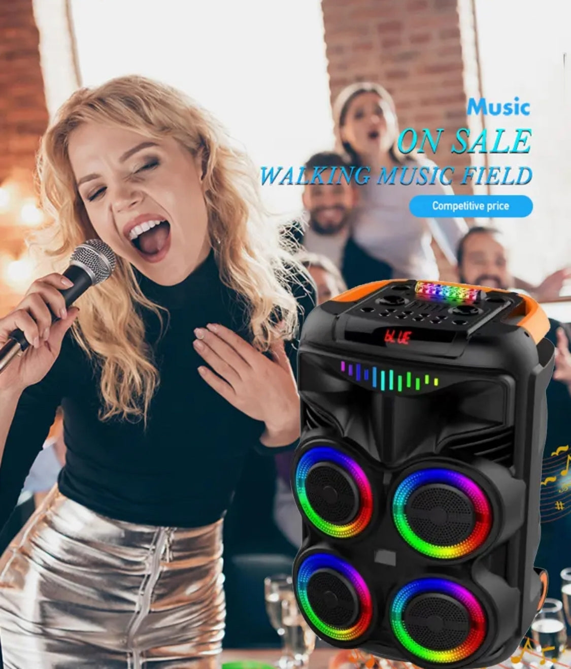 Portable karaoke BT Amplified 8